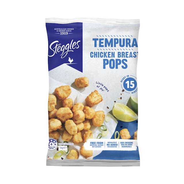 Frozen Tempura Chicken Breast Pops