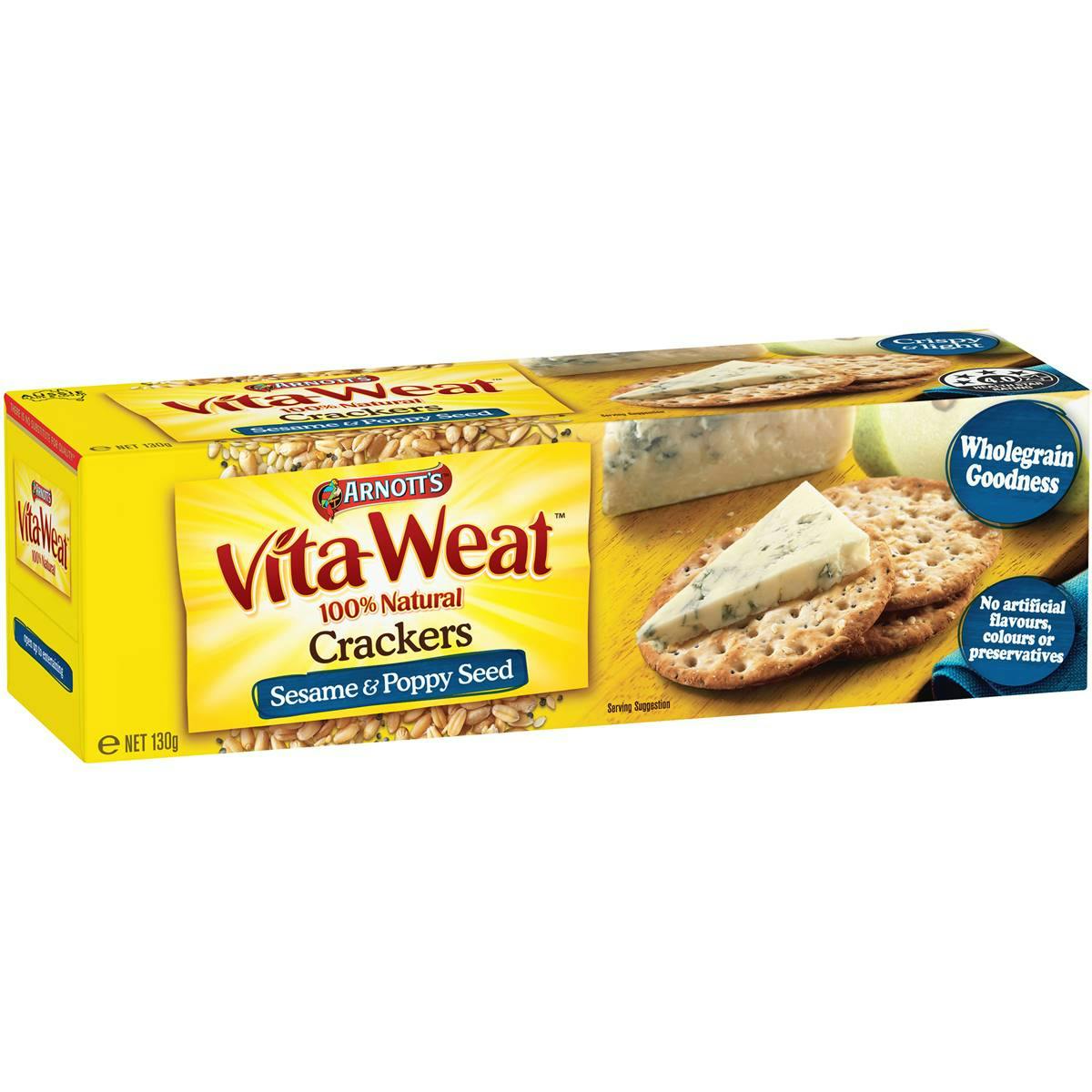 Arnott's Vita Weat Crackers Sesame & Poppy Seed