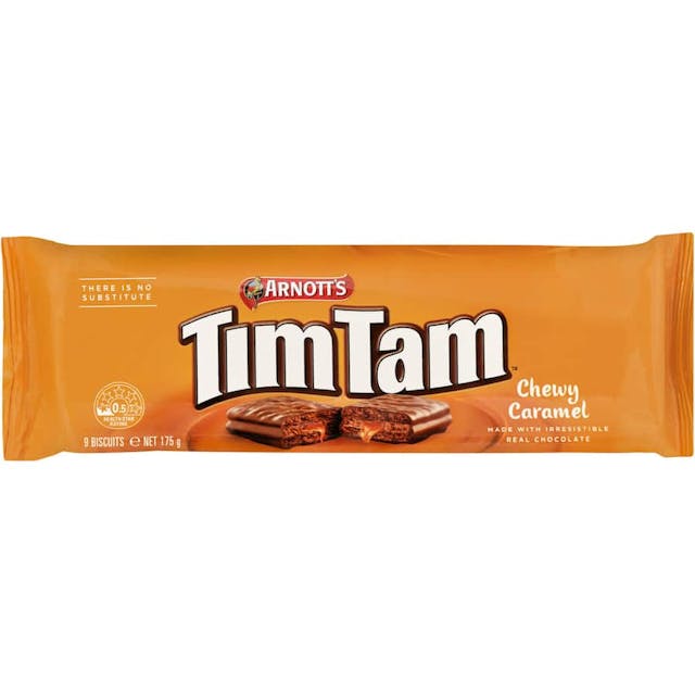 Arnotts Tim Tam Chocolate Biscuits Chewy Caramel