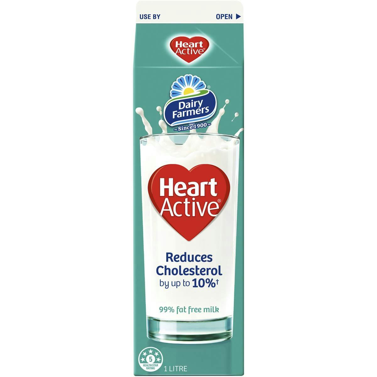 Dairy Farmers' Heart Active Light Milk 1L