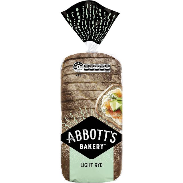 Abbott's Bakery Light Rye Sandwich Slice Bread Loaf