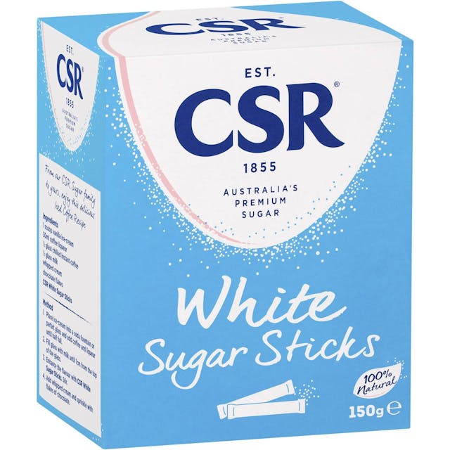 Csr White Sugar Sticks 50 Pack