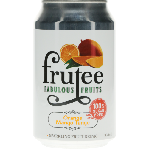 Frutee Fabulous Fruits Orange Mango Tango Sparkling Fruit Drink