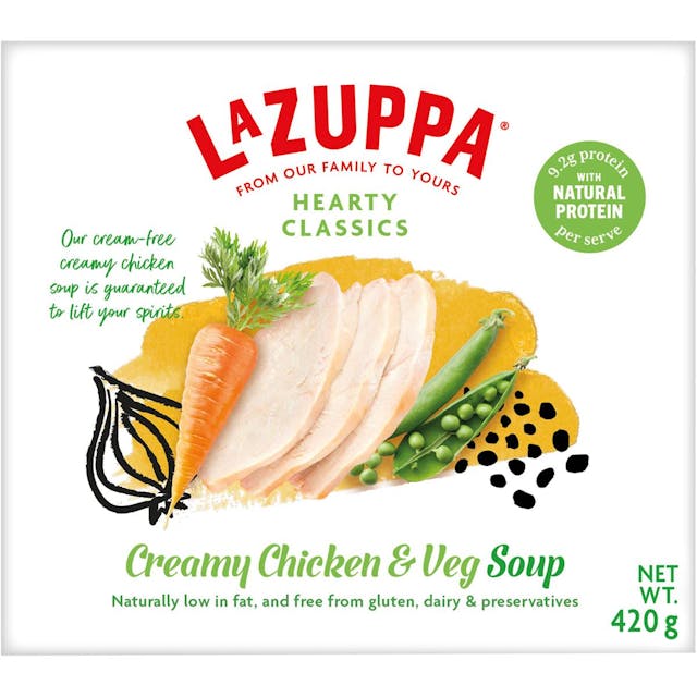 La Zuppa Microwave Soup Creamy Chicken & Vegetable 420 G