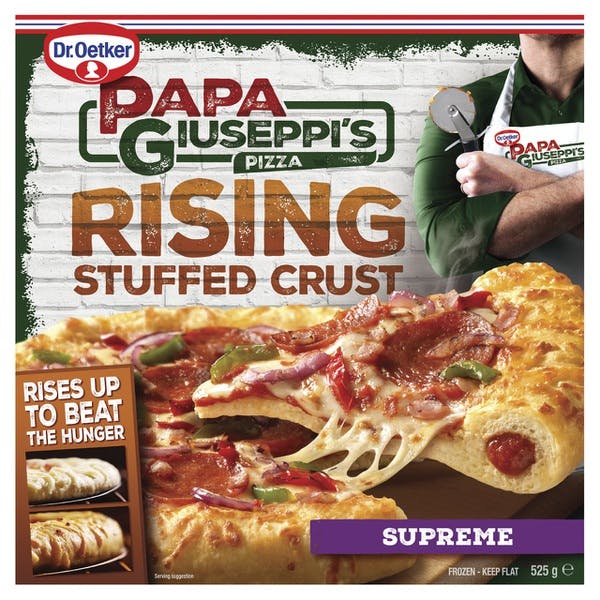 Frozen Papa Giuseppi's Rising Stuffed Crust Supreme Pizza