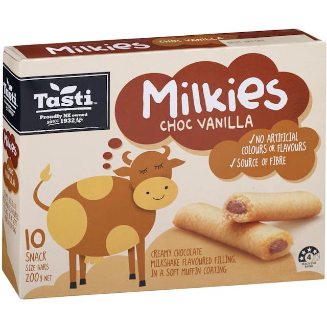 Tasti Milkies Muffin Bar Choc Vanilla