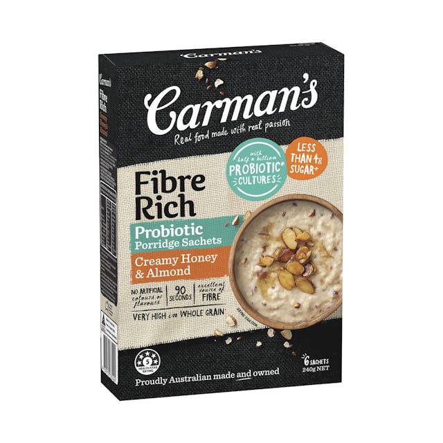 Carman's Fibre Rich Probiotic Honey & Almond