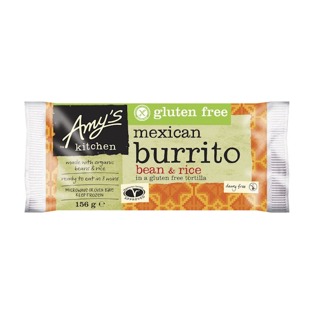 Frozen Burrito Vegan Gluten Free Bean & Rice