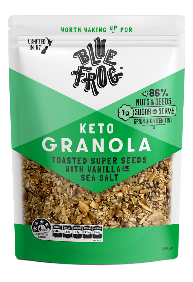 Blue Frog KETO Toasted Super Seeds with Vanilla & Sea Salt Granola