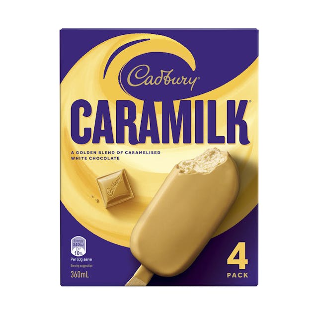 Caramilk Ice Cream 4 Pack