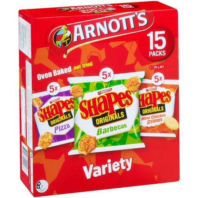 Arnotts Shapes Sensations Crackers Multipack Variety
