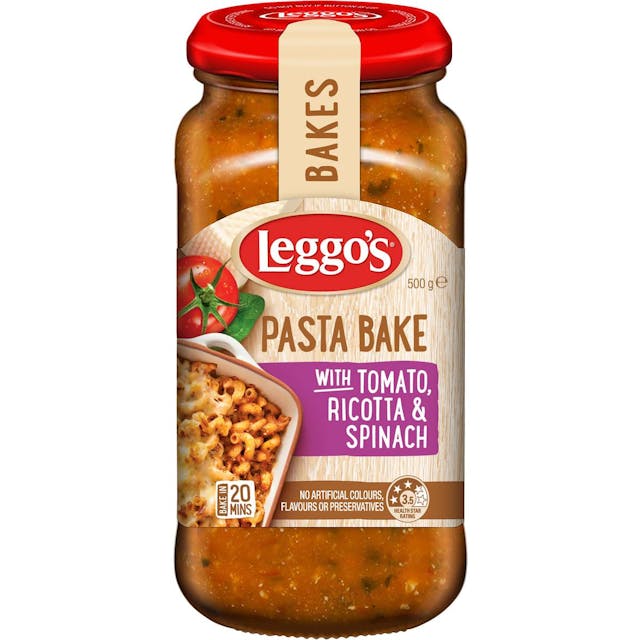 Leggos Pasta Bake Tomato Ricotta & Spinach