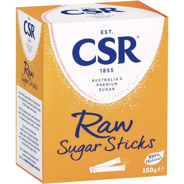 Csr Raw Sugar Sticks 50 Pack