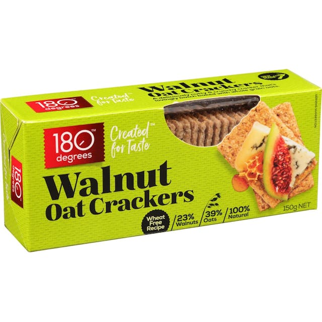 180 Degrees Crackers Oat Walnut