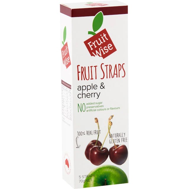 Fruit Wise Fruit Straps Apple & Cherry