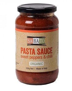 Sabato Pasta Sauce with Sweet Peppers & Chilli 530g