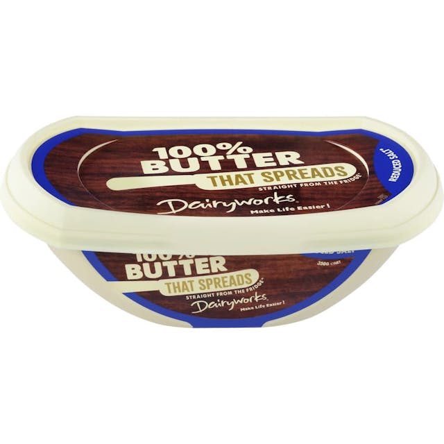 Dairyworks that spread butter reduced salt