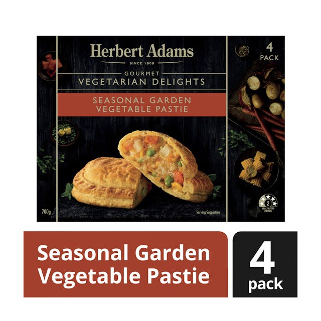 Frozen Mixed Vegetable Pasties 4 pack