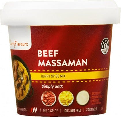 Curry Flavours Beef Massaman Curry Spice Mix Tub