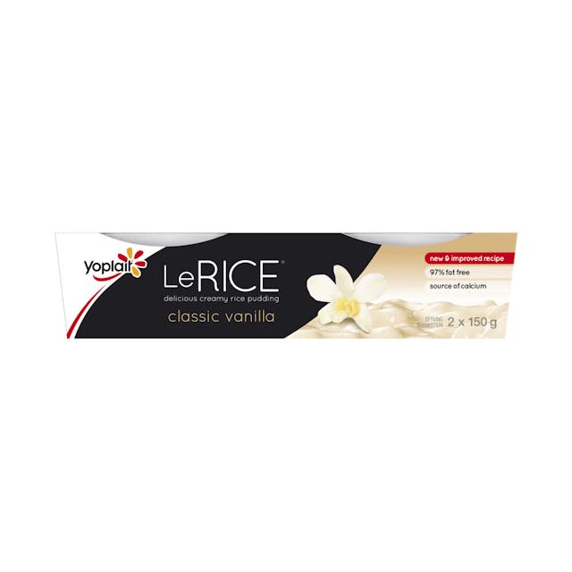 Le Rice Classic Vanilla Dessert 2x150g