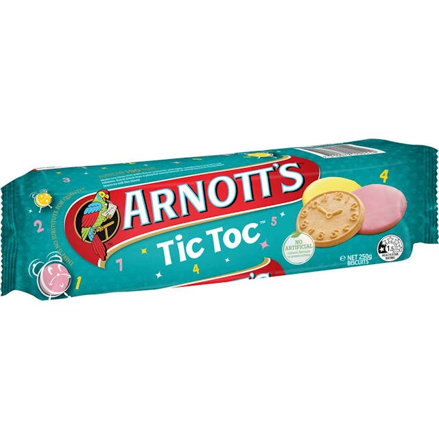 Arnott's Iced Tic Toc Biscuits