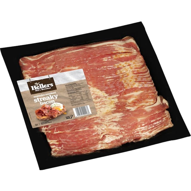 Hellers Manuka Smoked Streaky Bacon 1kg