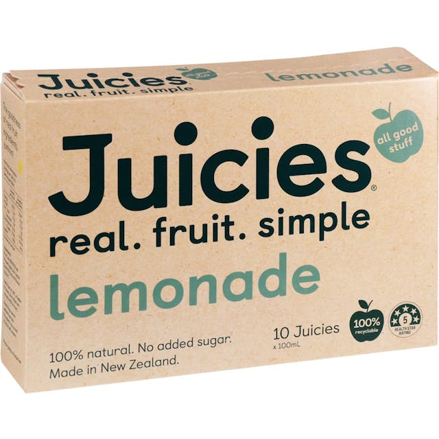 Tasman Bay Juicies Ice Blocks Lemonade Fruit Juice