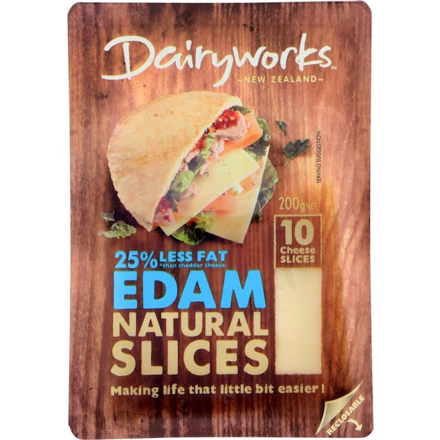 Dairyworks Cheese Slices Edam