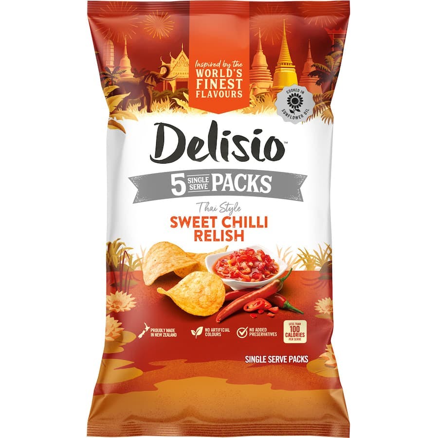 Delisio Potato Chips Sweet Chilli Relish