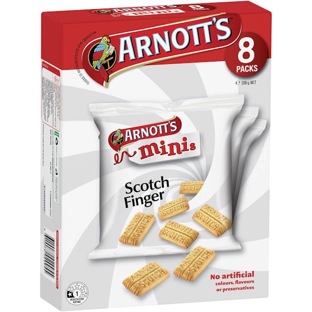 Arnott's Minis Scotch Finger Biscuits (8 Pack)