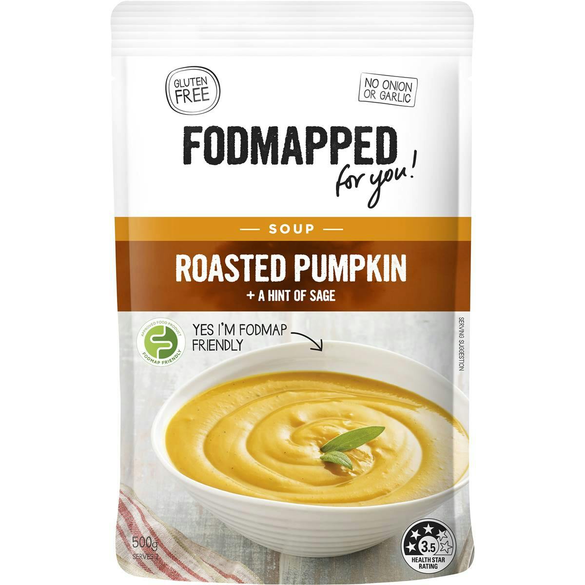 Fodmapped Roasted Pumpkin & Sage Soup