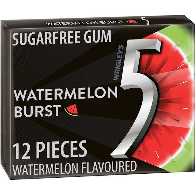 5 gum sugar free chewing gum watermelon