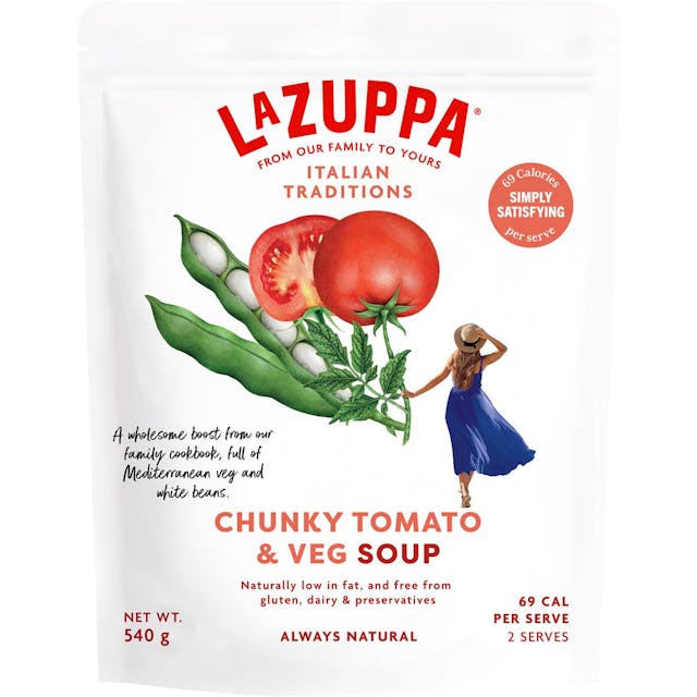 La Zuppa Soup Pouch Italian Style Tomato & Veg 540 G