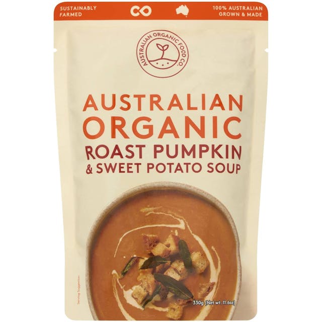 Australian Organic Food Co Pumpkin & Sweet Potato Soup Pouch