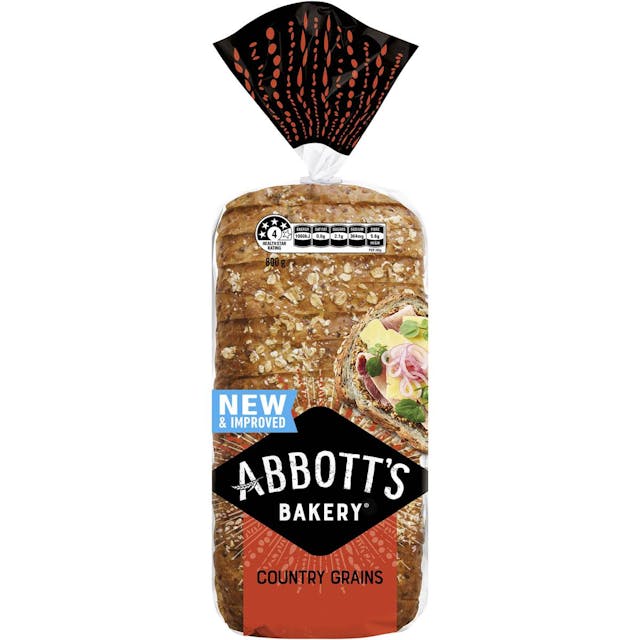 Abbott's Bakery Country Grains Sandwich Slice Bread Loaf