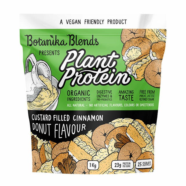 Vegan Plant Protein - Custard Cinnamon Donut