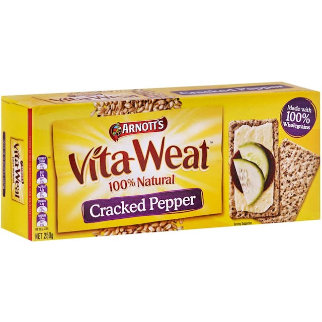 Arnotts Vita Weat Crispbread Cracked Pepper