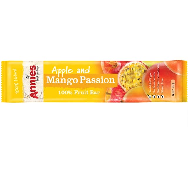 Annies fruit bar apple & mango passion