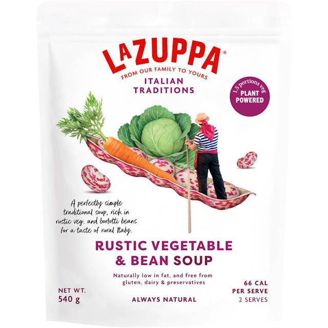 La Zuppa Soup Pouch Rustic Vegetable 540G