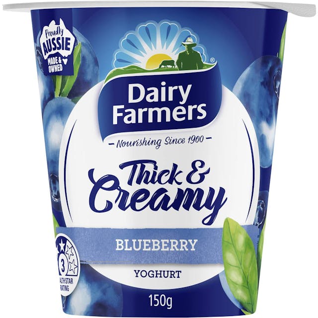 Dairy Farmers Thick & Creamy Blueberry Yoghurt