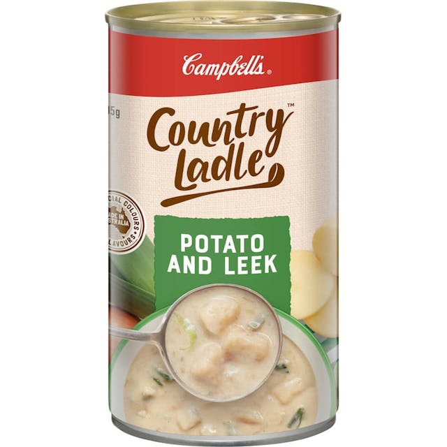 Campbells Country Ladle Canned Soup Potato & Leek