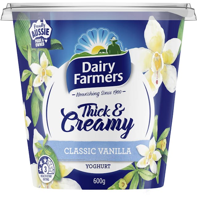 Dairy Farmers Thick & Creamy Classic Vanilla Yoghurt