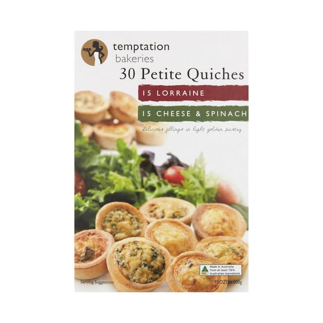 Frozen Petite Quiches Variety 30 Pack