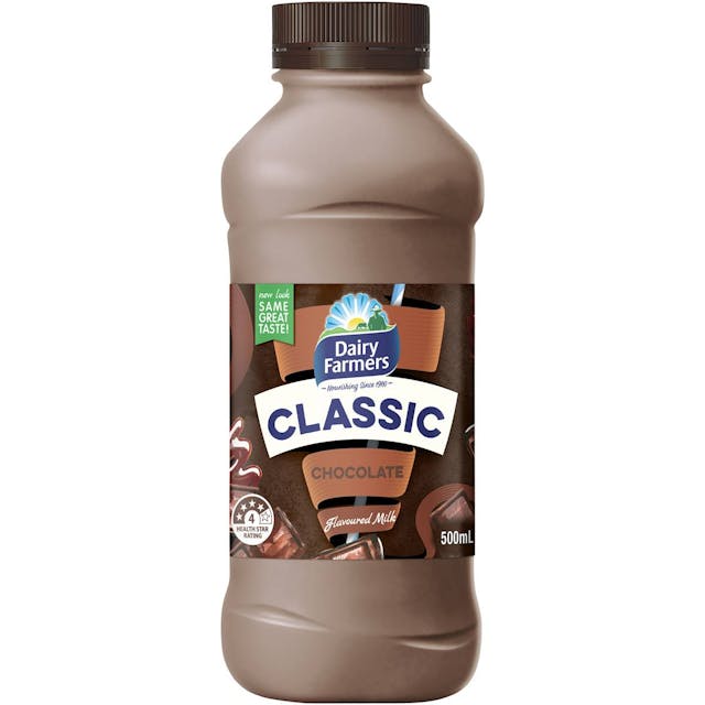 Dairy Farmers Classic Chocolate Milk 500mL