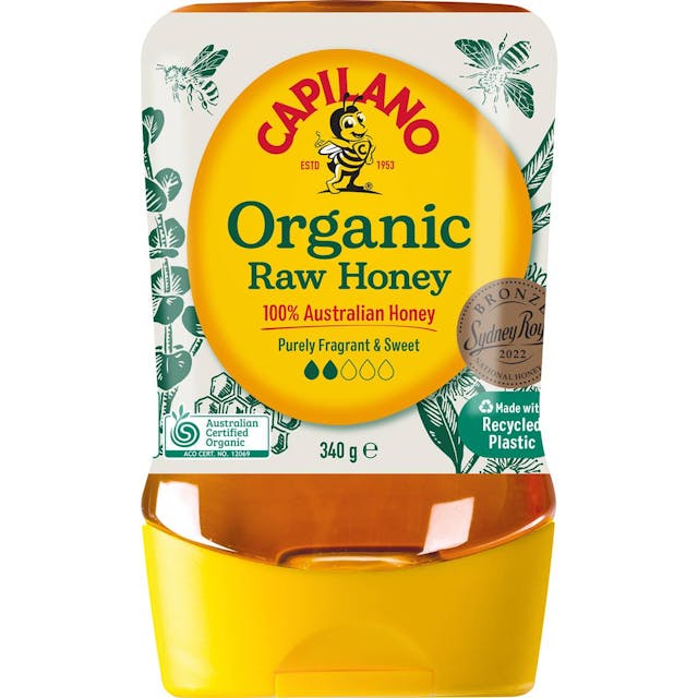 Capilano 100% Pure Australian Honey Organic Raw Squeeze