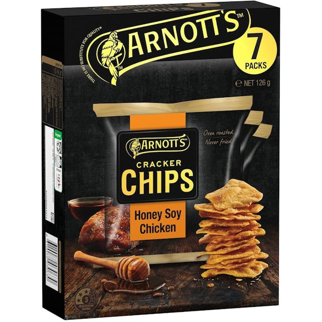 Arnotts Cracker Chips Honey Soy Chicken