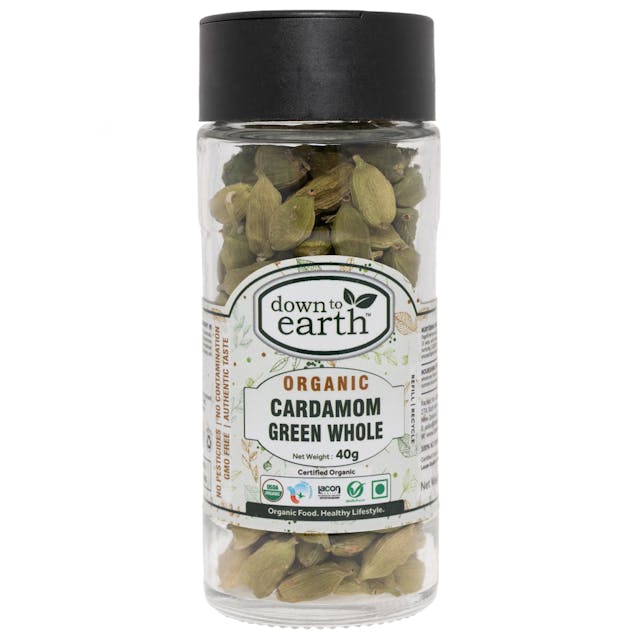 Down To Earth Organic Cardamom Green Whole