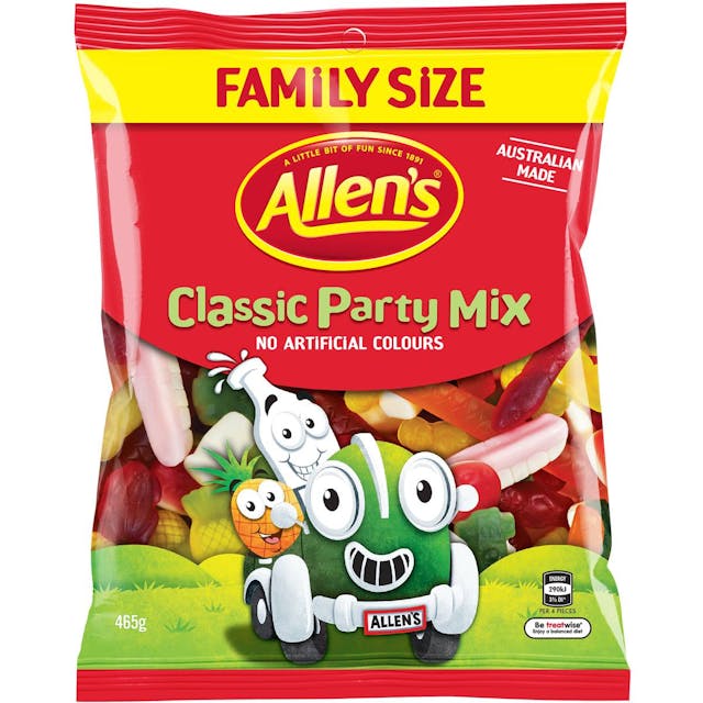 Allen's Classic Party Mix Lollies Family Bag