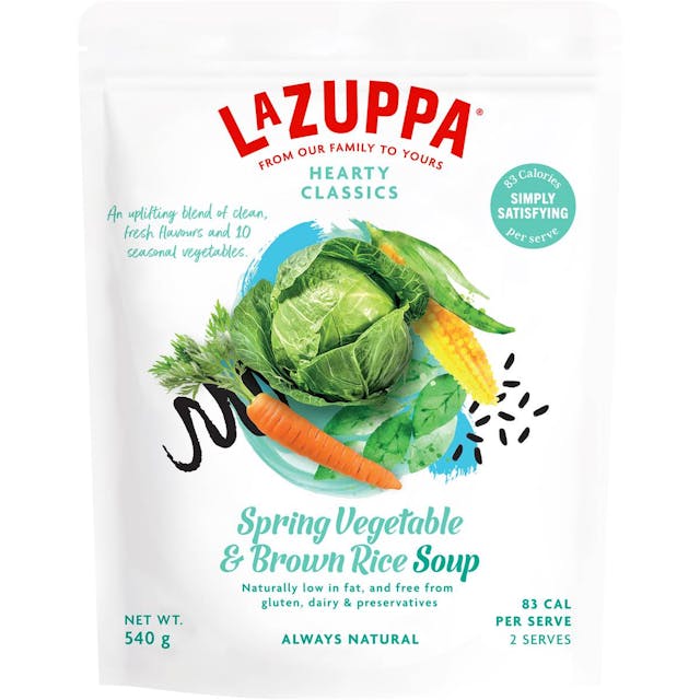 La Zuppa Soup Pouch Spring Veg & Brown Rice 540 G