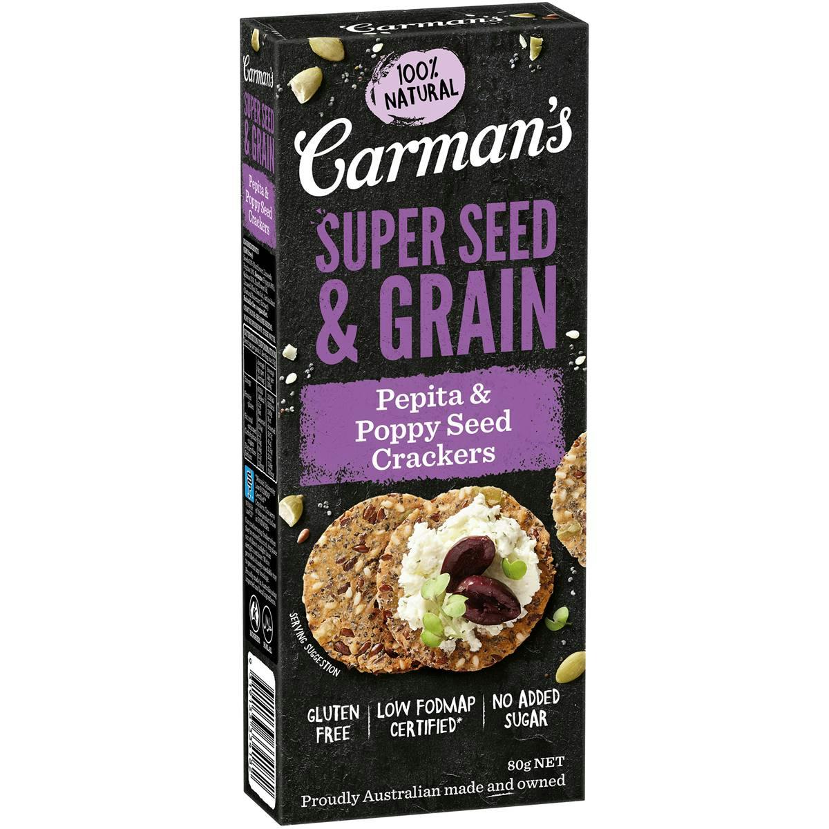 Carman's Crackers Pepita & Poppy Seed